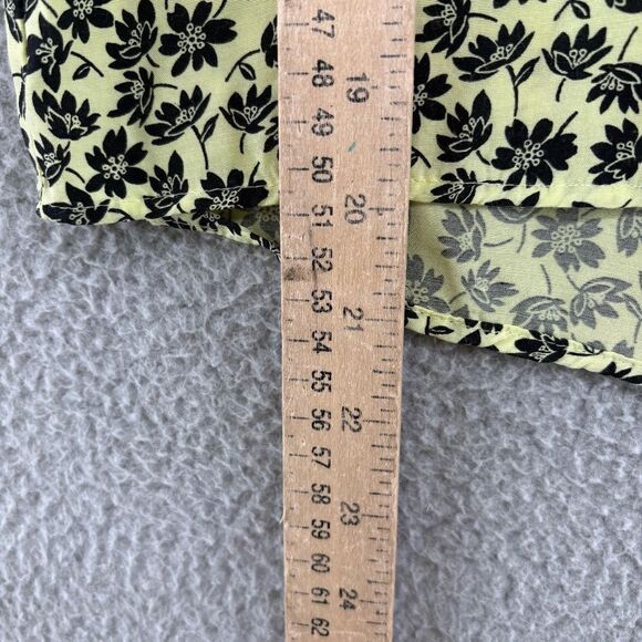 Whistles Yellow Buttercup Oversized Collar Top Size 2 Floral Elegant Chic - Picture 9 of 16